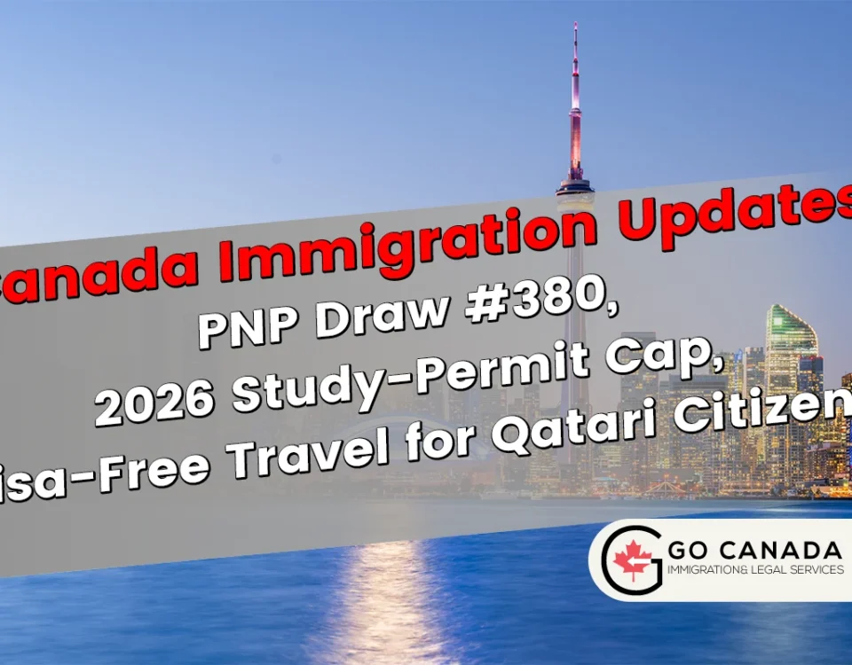 PNP Draw #380, 2026 Study-Permit Cap, Visa-Free Travel for Qatari Citizens