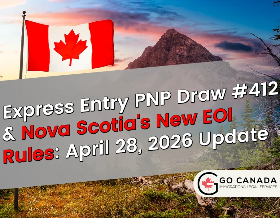 Express Entry PNP Draw #412 & Nova Scotia's New EOI Rules: April 28, 2026 Update