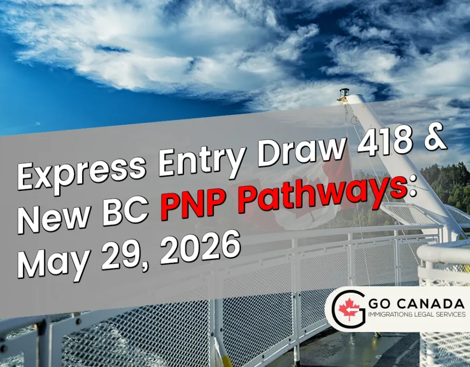 Express Entry Draw 418 & New BC PNP Pathways: May 29, 2026