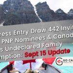 PNP Selections: Express Entry Draw 442 Invites 576 & Family Sponsorship Policy Ends