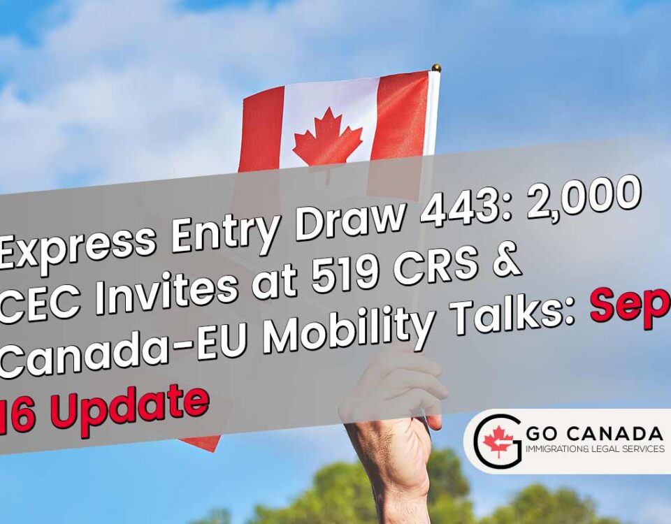 Score Drops to 519: Express Entry Draw 443 Invites 2,000 CEC Candidates