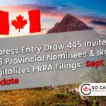 Score Eases to 725: Express Entry Draw 445 Invites 733 Candidates & PRRA Goes Online