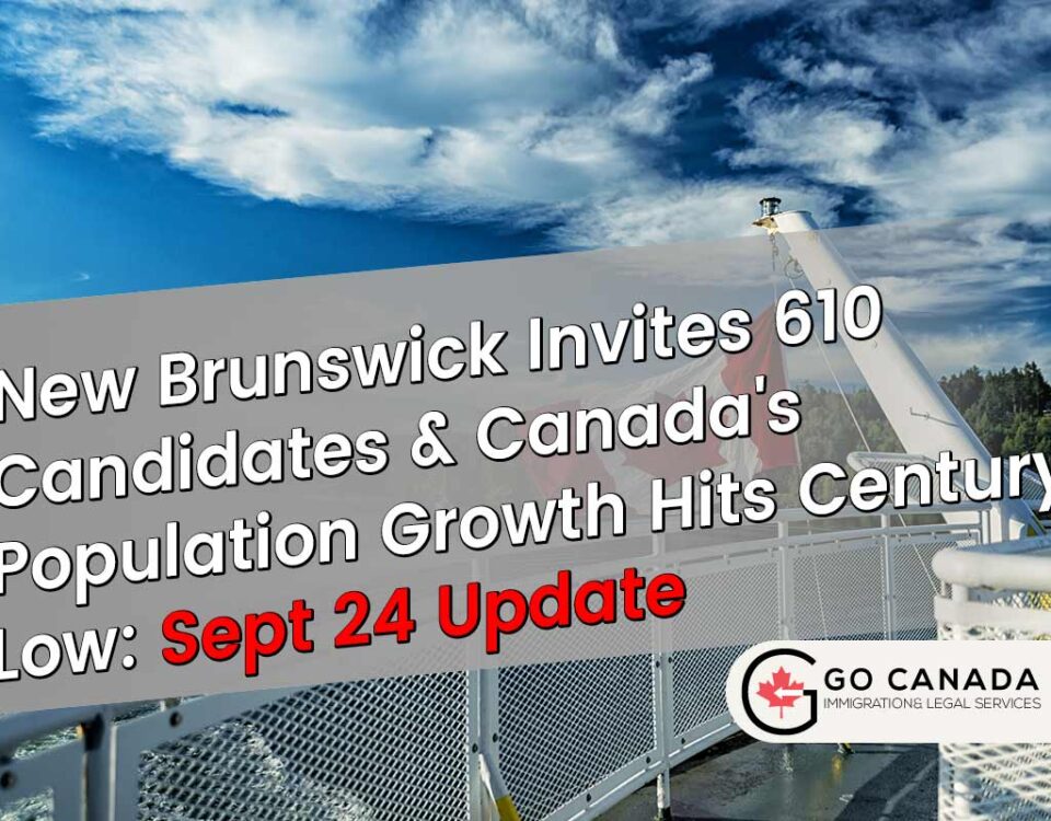 Provincial Surge: New Brunswick Invites 610 & Canada Population Growth Slows