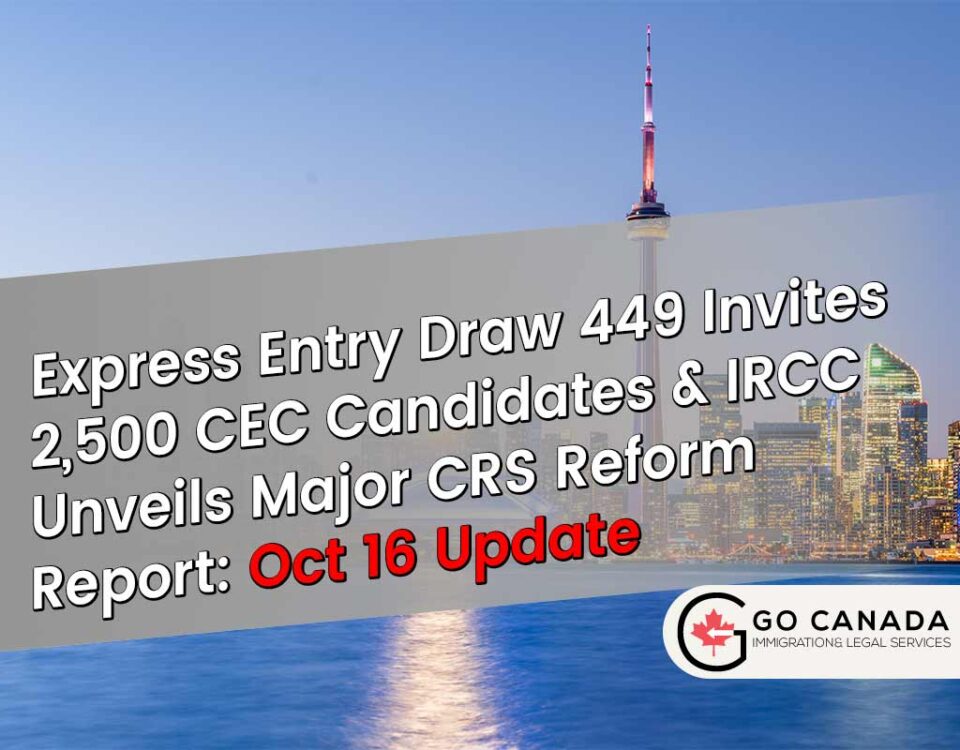 Intake Expands to 2,500: Express Entry Draw 449 & IRCC Express Entry Reform Report