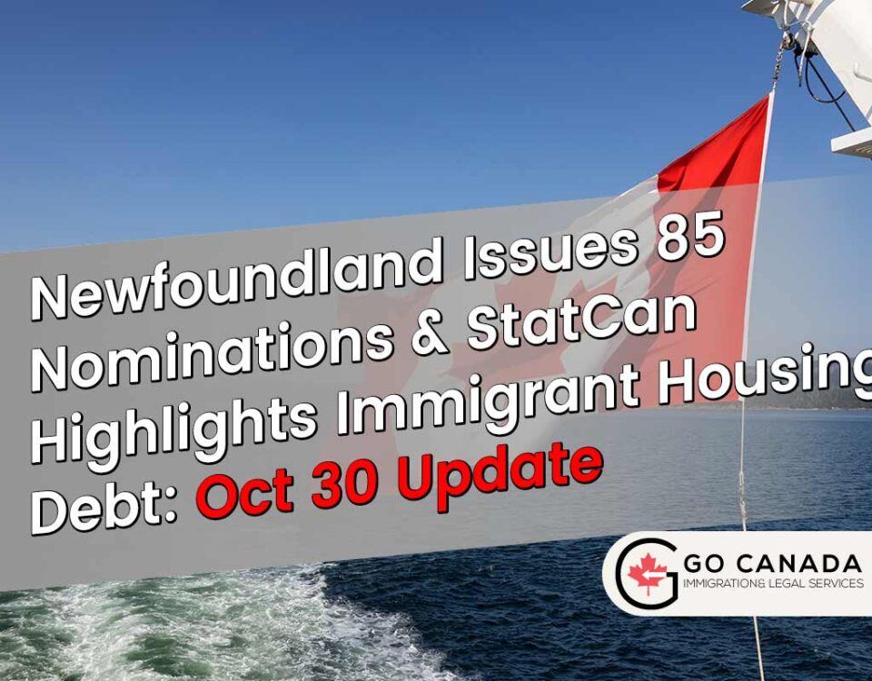 Atlantic Intakes & Economic Data: NLPNP Invites 85 & StatCan Housing Debt Report