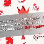 Score Drops to 518: Express Entry Draw 446 Invites 2,000 CEC Candidates